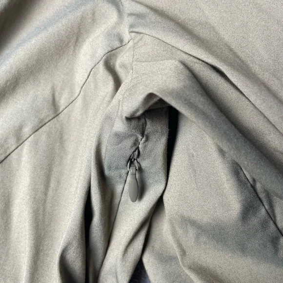 Lafayette 148 Dress Women’s Medium Green Knee Length Collar Ruched Casual - Picture 6 of 9